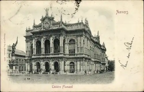 Ak Anvers Antwerpen Flandern, Theatre Flamand