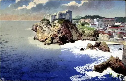 Ak Ragusa Dubrovnik Kroatien, Festung St. Lawrence