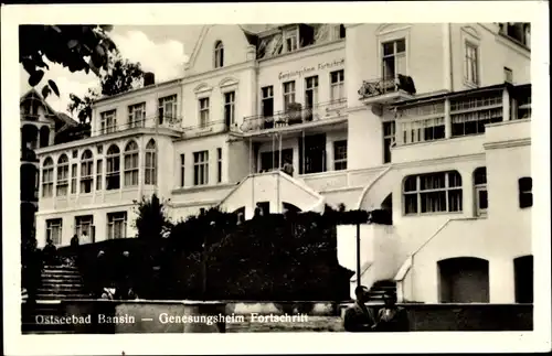 Ak Ostseebad Bansin Heringsdorf auf Usedom, Genesungsheim Fortschritt