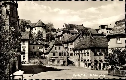 Ak Kahla in Thüringen, Brückenplatz