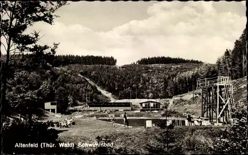 Ak Altenfeld Großbreitenbach in Thüringen, Schwimmbad