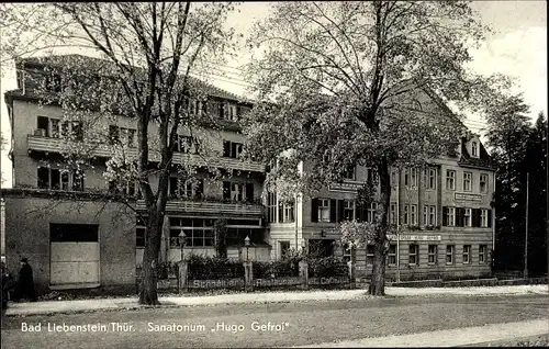 Ak Bad Liebenstein im Thüringer Wald, Sanatorium Hugo Gefroi