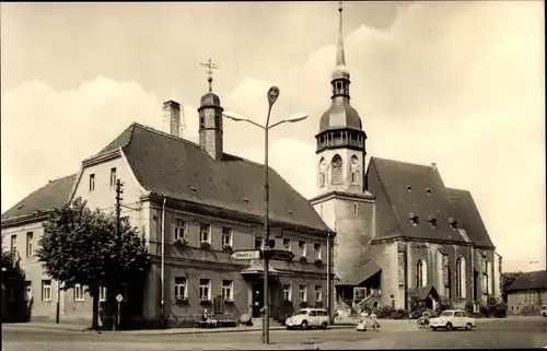 Ak Markranstädt in Sachsen, Marktplatz, Kirche