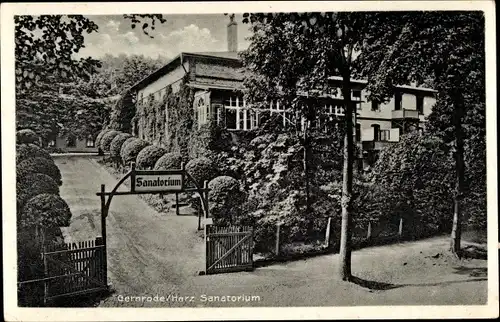 Ak Gernrode Quedlinburg im Harz, Sanatorium