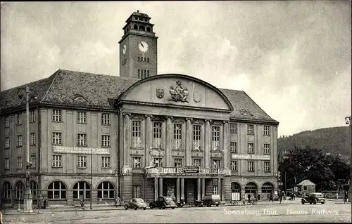 Ak Sonneberg in Thüringen, Neues Rathaus