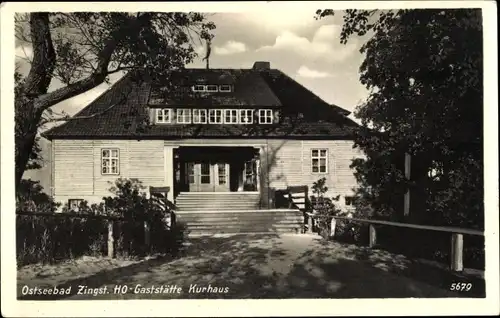 Ak Ostseebad Zingst, HO Gaststätte Kurhaus