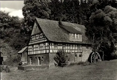 Ak Biberau Schleusegrund in Thüringen, Rote Mühle im Bibergrund