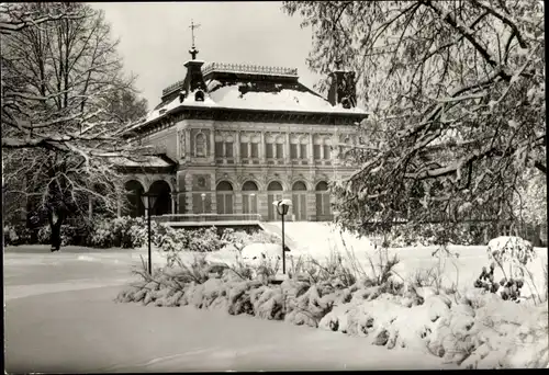 Ak Bad Elster im Vogtland, Kurhaus, Winter