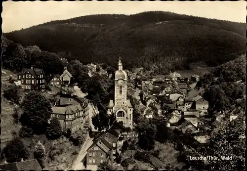 Ak Lauscha in Thüringen, Blick auf die Stadt, Kirchturm