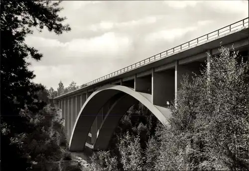 Ak Hermsdorf in Thüringen, Teufelstalbrücke