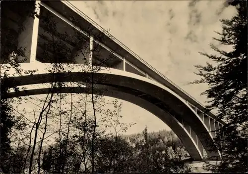 Ak Hermsdorf in Thüringen, Teufelstalbrücke