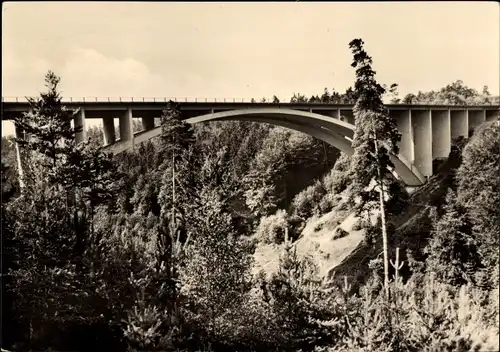 Ak Hermsdorf in Thüringen, Teufelstalbrücke
