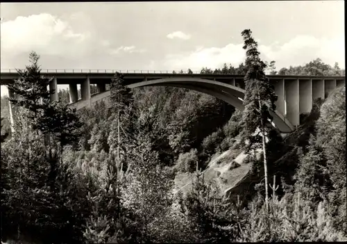 Ak Hermsdorf in Thüringen, Teufelstalbrücke