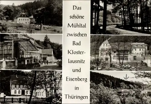 Ak Eisenberg in Thüringen, Mühltal, Gebäude, Waldweg