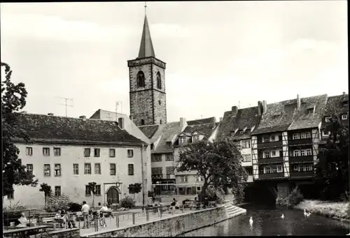 Ak Erfurt in Thüringen, Krämerbrücke