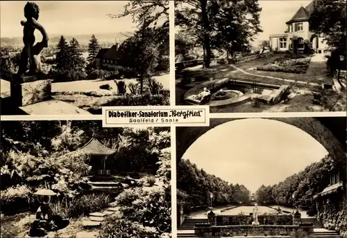 Ak Saalfeld an der Saale Thüringen, Diabetiker-Sanatorium Bergfried
