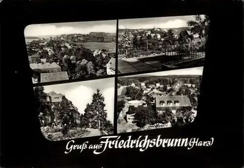 Ak Friedrichsbrunn Thale im Harz, Sanatorium Ernst Thälmann, FDGB-Erholungsheim Gustav Zabel