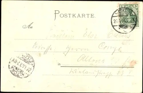 Kleeblatt Passepartout Ak Höxter an der Weser, Panorama