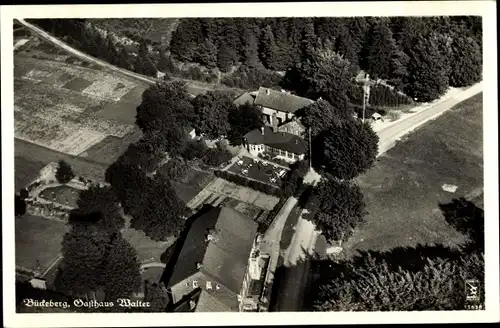 Ak Bückeburg im Kreis Schaumburg, Luftbild vom Gasthaus Walter