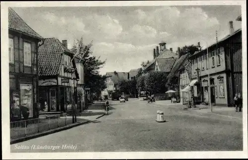 Ak Soltau in der Lüneburger Heide, Straßenpartie