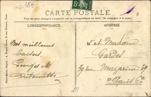 Ak Verberie Oise, Ancien Couvent des Mathurins