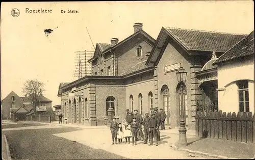 Ak Roeselare Roeselaere Rousselare Roeselare Westflandern, Bahnhof