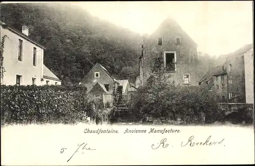 Ak Chaudfontaine Wallonie Liège, ehemalige Manufaktur