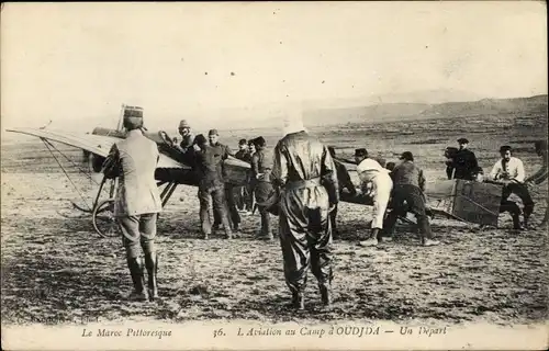 Ak Oudjda Marokko, Aviation at Camp, A Departure