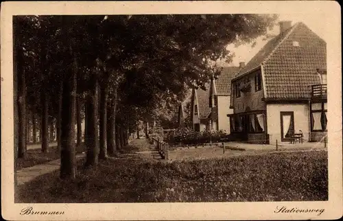 Ak Brummen Gelderland, Stationsweg