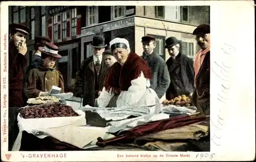 Ak 's Gravenhage Den Haag Südholland, Groote Markt