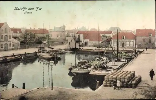 Ak Katwijk aan Zee Südholland Niederlande, Hafen