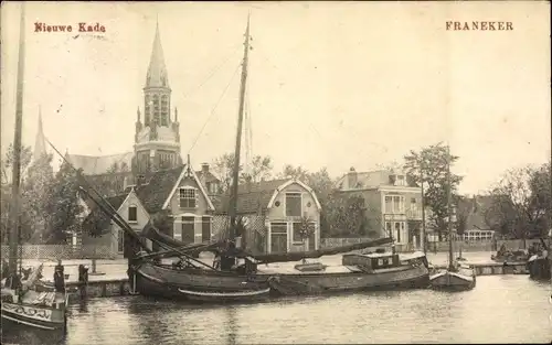 Ak Franeker Friesland Niederlande, Nieuwe Kade