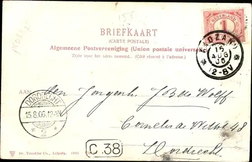 Ak Walcheren Zeeland, Hundekarren, Mann und Frau in Tracht