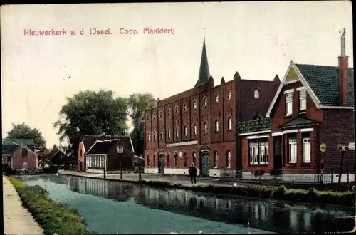 Ak Nieuwerkerk aan den IJssel Südholland, Coop. Maalderij