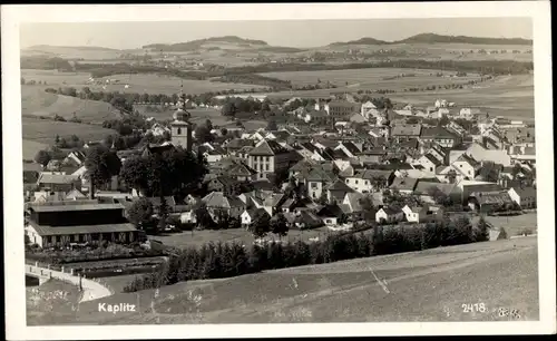 Ak Kaplice Kaplitz Südböhmen, Totalansicht der Ortschaft