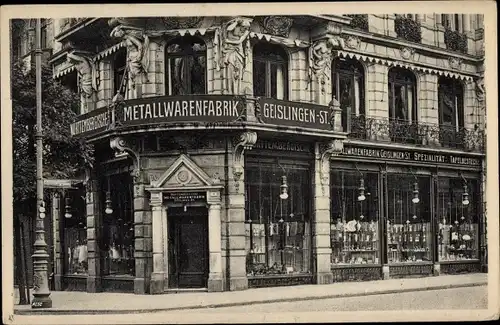 Ak Aachen, Geschäft Württembergische Metallwarenfabrik Geislingen St., Theaterplatz 1, Schaufenster