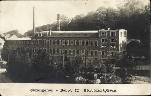 Foto Ak Berg Stuttgart, Gefangenendepot II, Kriegsgefangenenlager I. WK