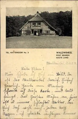 Ak Hattendorf Rehren Auetal in Schaumburg, Haus Waldwinkel
