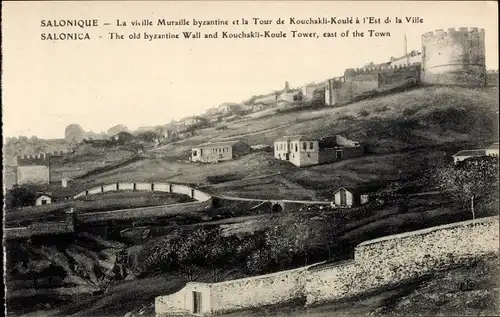 Ak Saloniki Thessaloniki Griechenland, Blick auf den weißen Turm