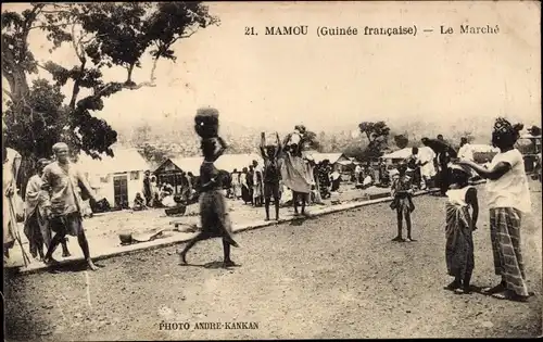 Ak Mamou Guinea, Der Markt