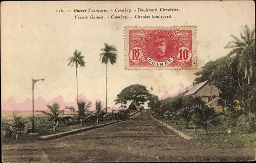 Ak Konakry Conakry Guinea, Boulevard Circulaire