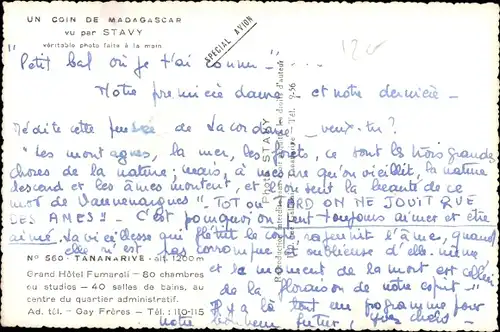 Ak Antananarivo Tananarive Madagaskar, Grand Hotel Fumaroli