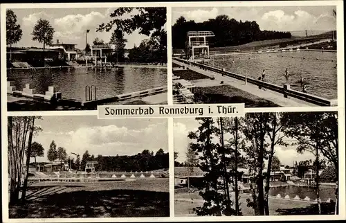 Ak Ronneburg in Thüringen, Sommerbad