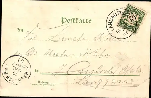 Litho Du hast was Liebes in den Augen, Liebespaar