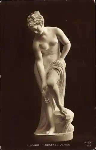 Ak Plastik von Allegrain, Badende Venus