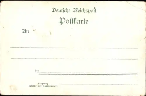 Passepartout Litho Behüt Dich Gott, Trompeter von Säckingen