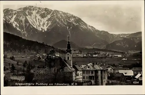 Ak Puchberg am Schneeberg Niederösterreich, Teilansicht