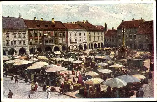 Ak Wiener Neustadt in Niederösterreich, Hauptplatz