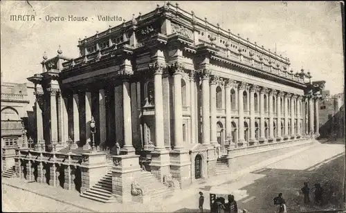 Ak Valletta Malta, Königliches Opernhaus