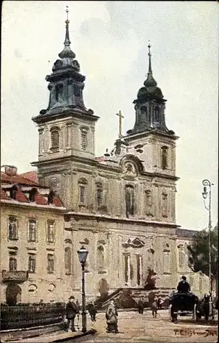 Künstler Ak Cieslewski, T., Warszawa Warschau Polen, Kosciol Sw. Krzyza